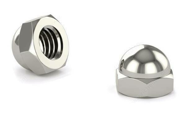 8-32 ACORN CAP NUT NICKEL