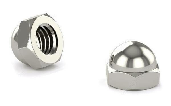 3/8-16 HEX CAP NUT 25PK