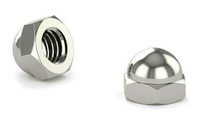 8-32 ACORN CAP NUT NICKEL