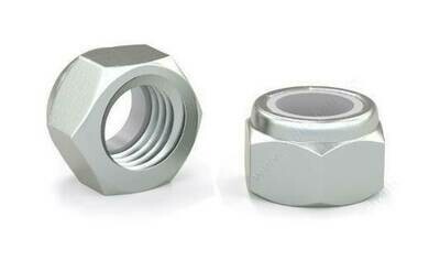 M10 HEX NYLON LOCK NUT ZINC M10 HEX NYLON LOCK NUT ZINC