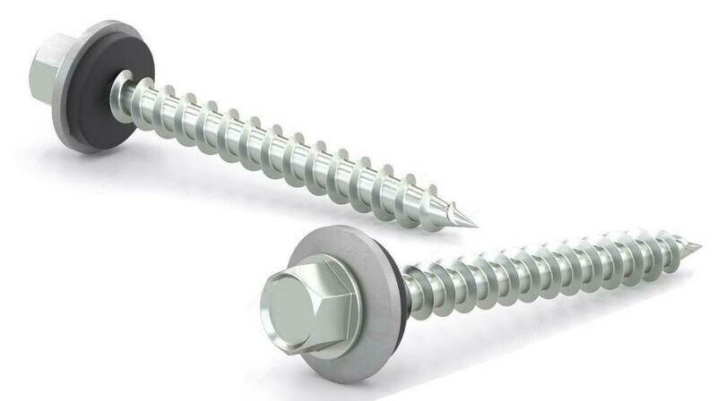 2" HEX STEEL ROOF SCREW DACRONIZED