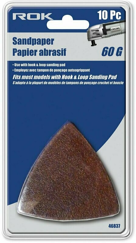 60G SANDPAPER TRIANGLE 10PCS