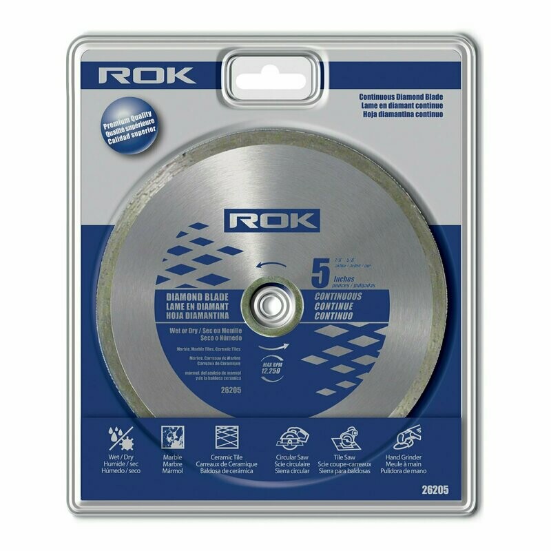 5" ROK CONTINUOUS RIM DIAMOND BLADE