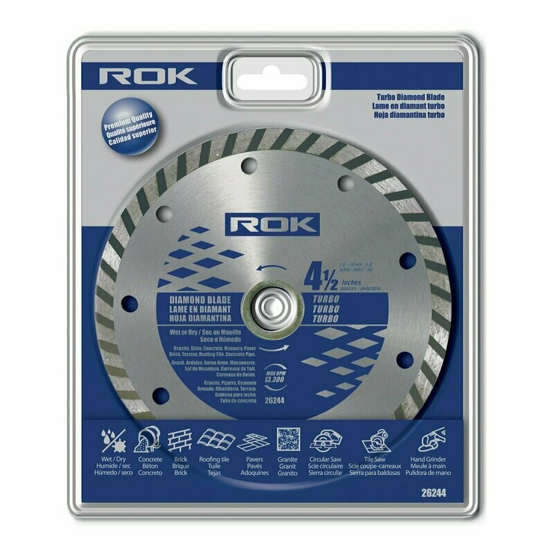 4-1/2" ROK TURBO RIM DIAMOND BLADE