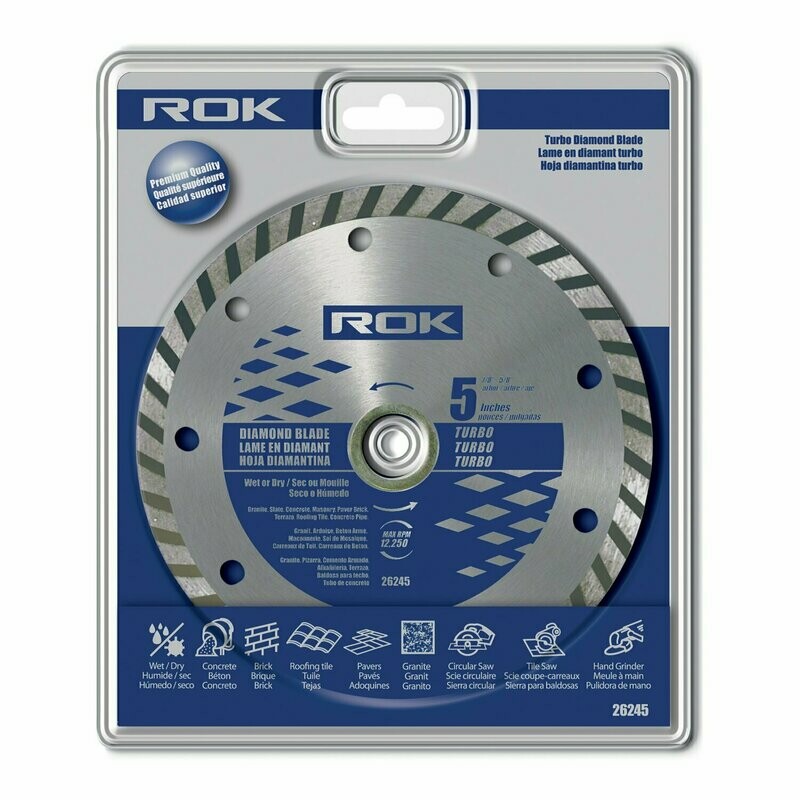 5" ROK TURBO RIM DIAMOND BLADE