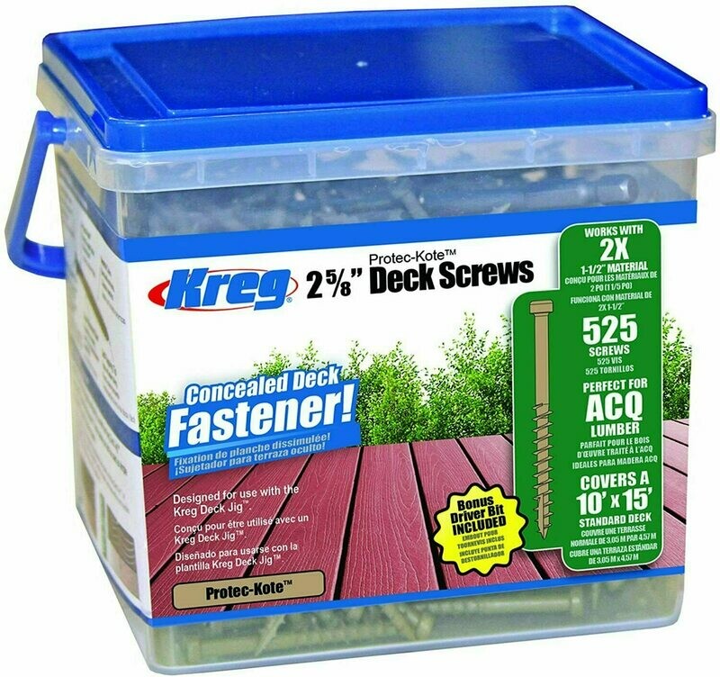 Kreg #8 Coarse Protec-Kote Deck Screw