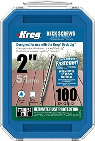 KREG 2" DECK SCREWS SS 100CT