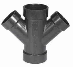 3" X 1-1/2" ABS Double WYE