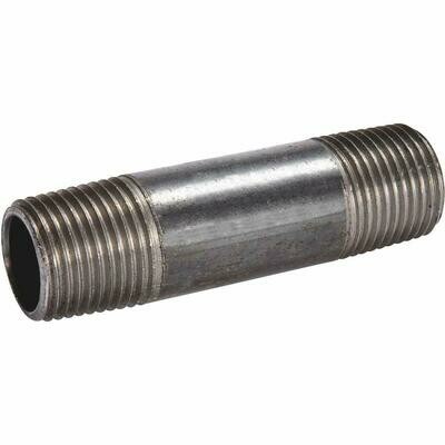 1/4" X 3" Black Nipple