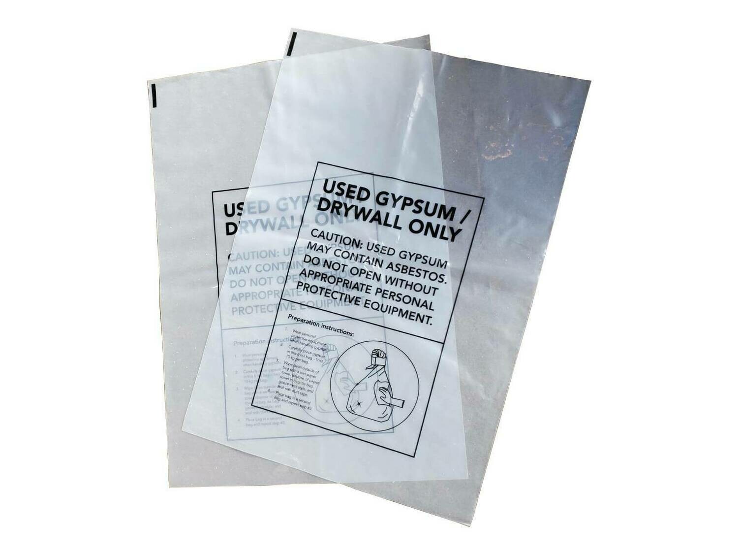 CLEAR DRYWALL ASBESTOS BAG