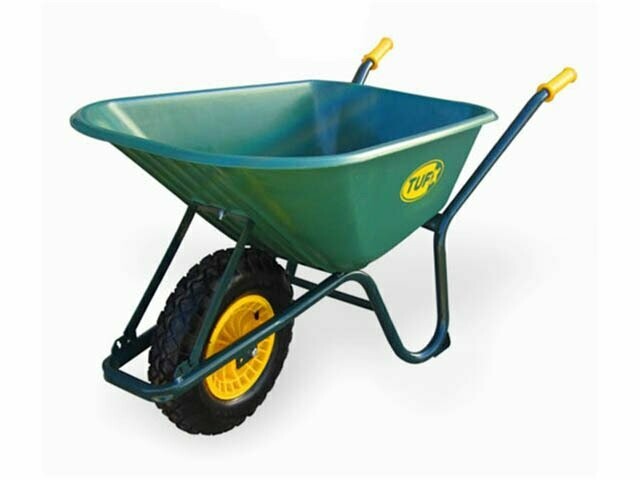 TufX TK100 Green Air Tire Wheelbarrow