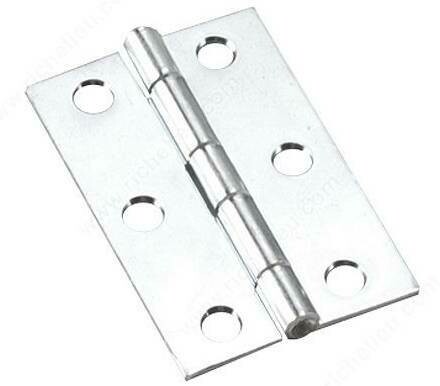 2-1/2" X 1-5/8" FIXED PIN HINGE ZINC