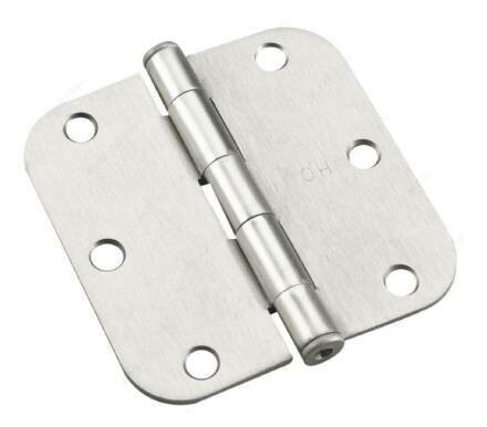 3-1/2" BUTT HINGE 5/8" RADIUS BRUSHED NICKEL