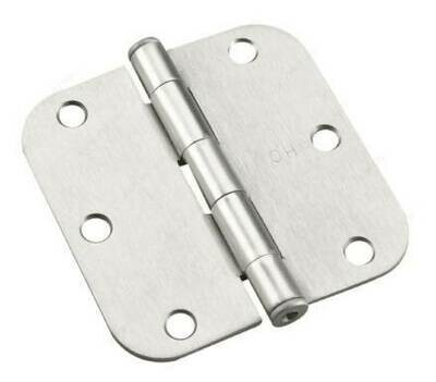 3-1/2 3-1/2" BUTT HINGE 5/8" RADIUS BRUSHED NICKEL
