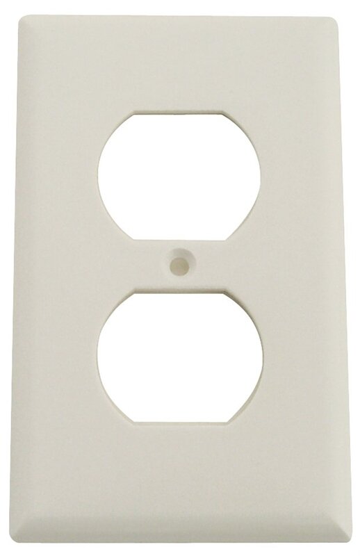 DUPLEX REC PLATE WHITE