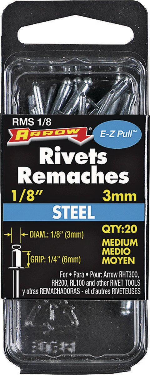 RIVET 1/8 STEEL MEDIUM