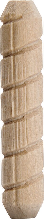 SPIRAL GROOVE DOWEL PIN 3/8" X 2"