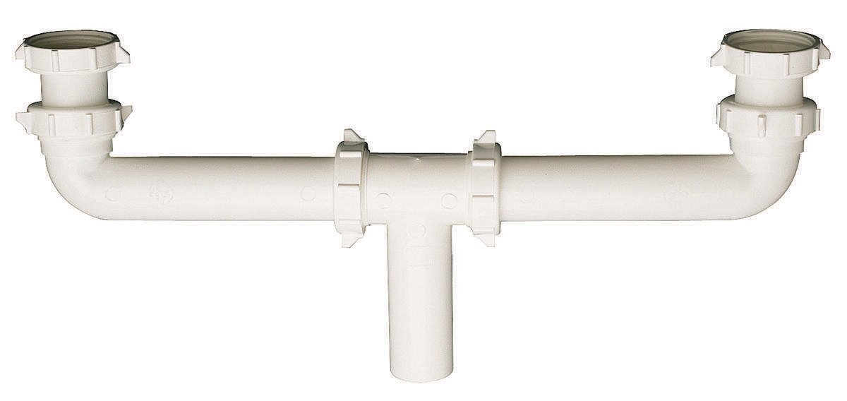1-1/2" X 16" ABS Continuous Waste Tee