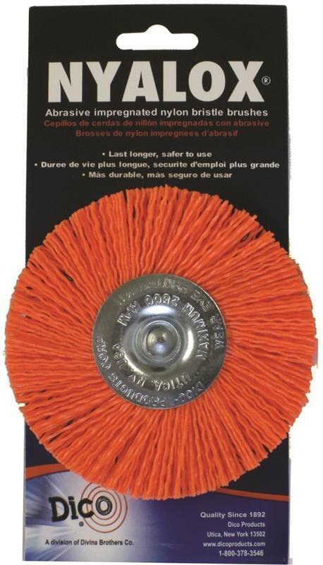 4" NYALOX ABRASIVE WHEEL BRUSH MED