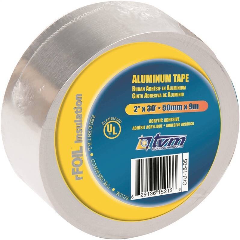 2" x 30' Aluminum Foil Tape Small Roll