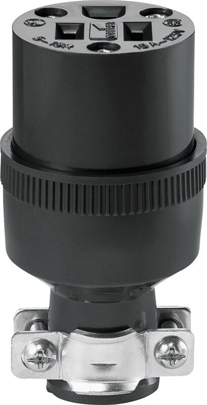 3 WIRE CONN FEMALE BLACK