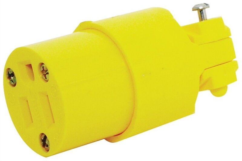 YELLOW 3 WIRE 15a 125v FEMALE