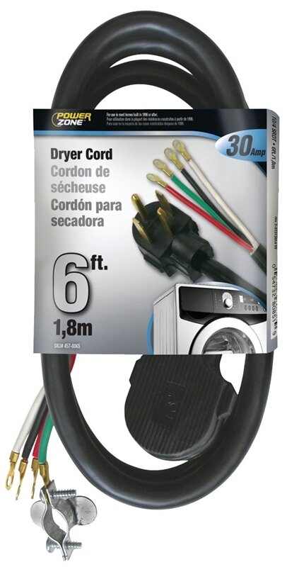 DRYER CORD 6'