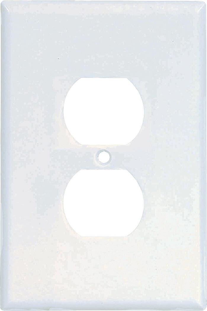 JUMBO RECEPTACLE PLATE WHITE