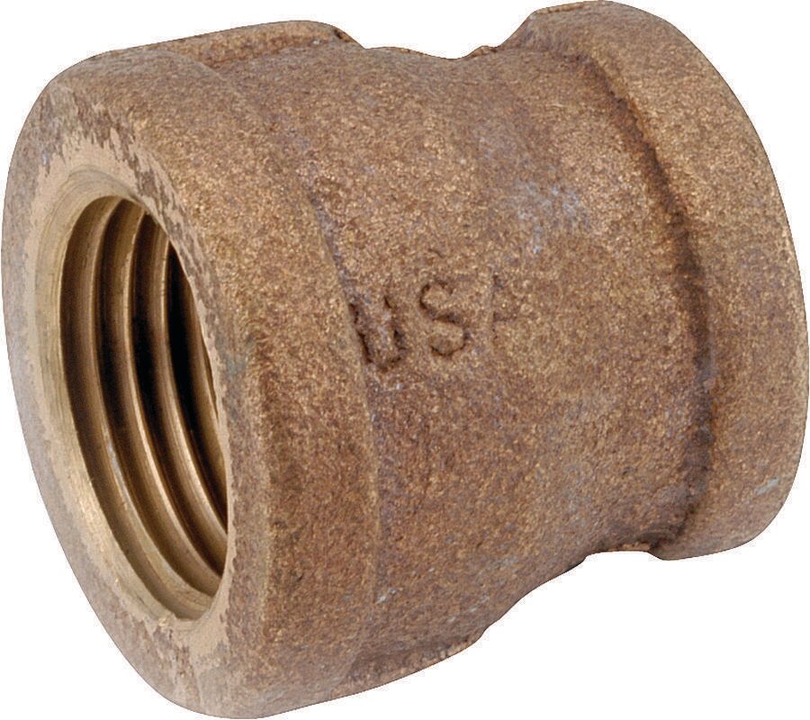 1/2" X 3/8" Brass Coupling