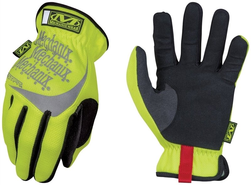 HI-VIZ MECHANIX GLOVES MEDIUM