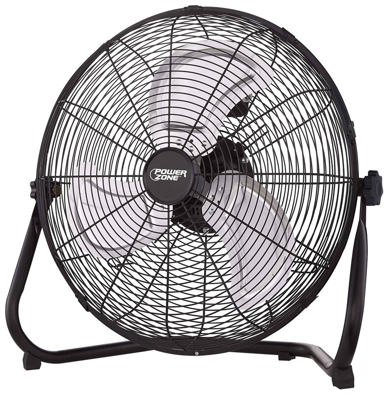 20" FLOOR FAN 3 SPEED BLACK POWERZONE