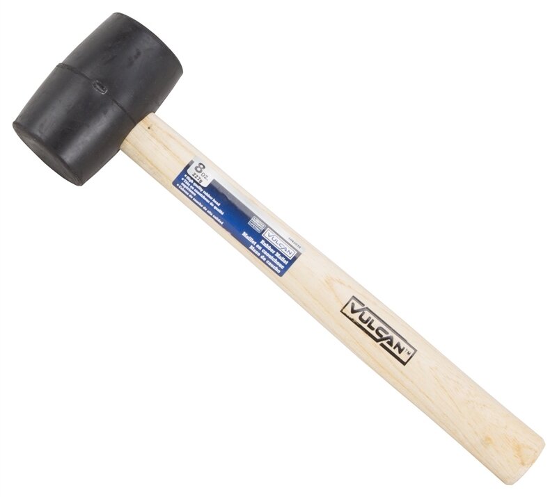 RUBBER MALLET 8oz BLACK