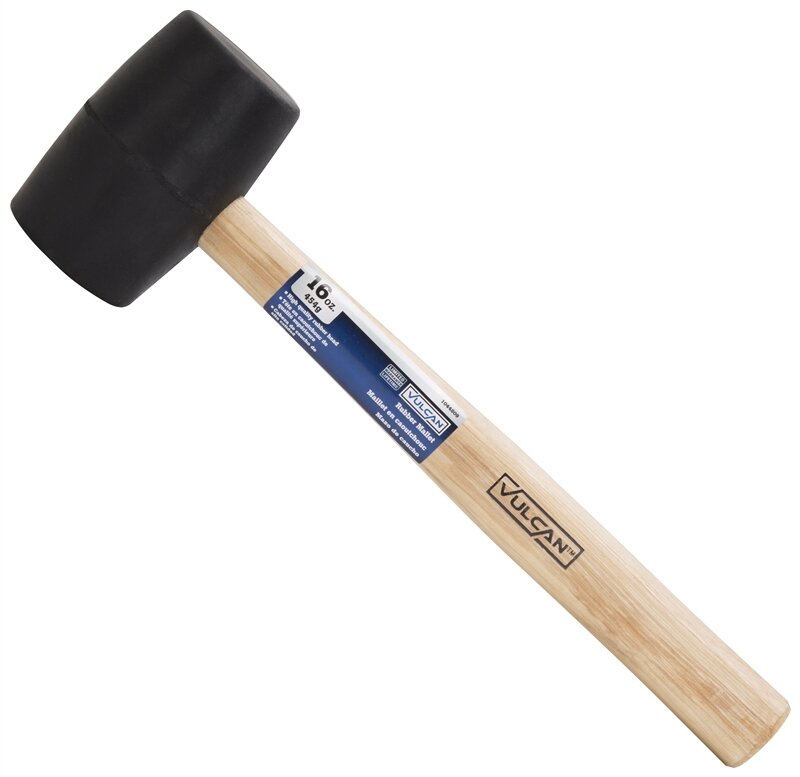 RUBBER MALLET BLACK 16OZ MINTCRAFT