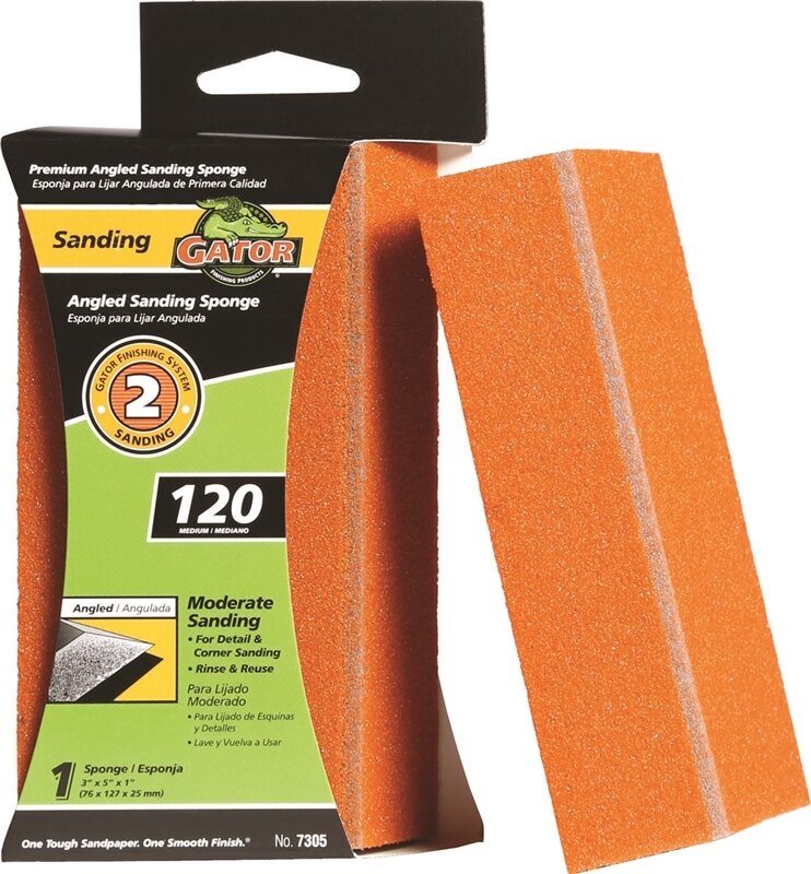 GATOR SANDING SPONGE ANGLED 120 GRIT