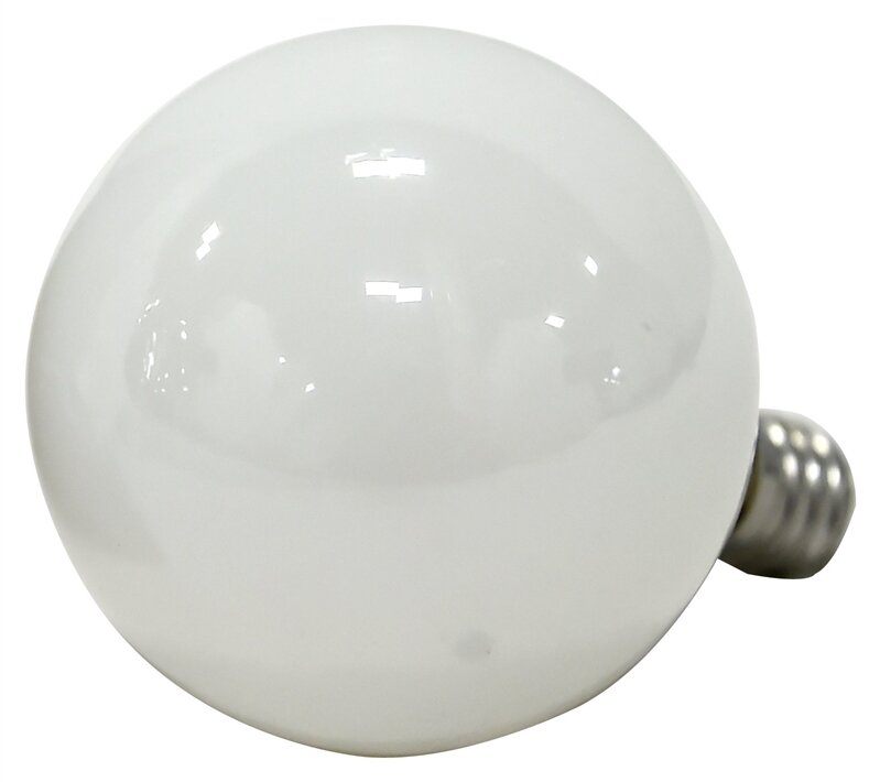 25W WHITE GLOBE BULBS