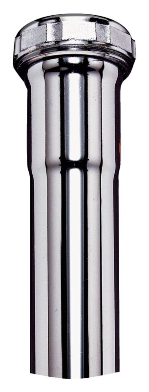 1-1/4" X 12" Chrome Tail Slip Joint