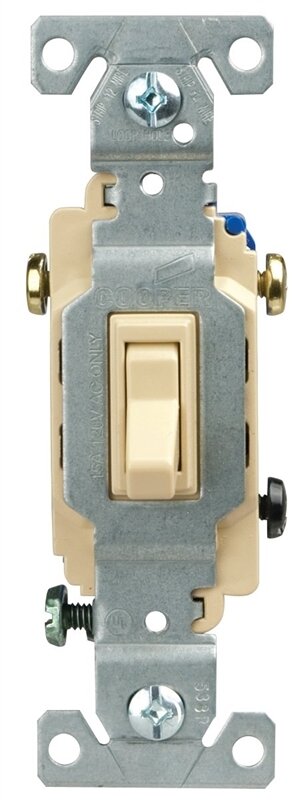 TOGGLE SWITCH IVORY 3WAY 15A