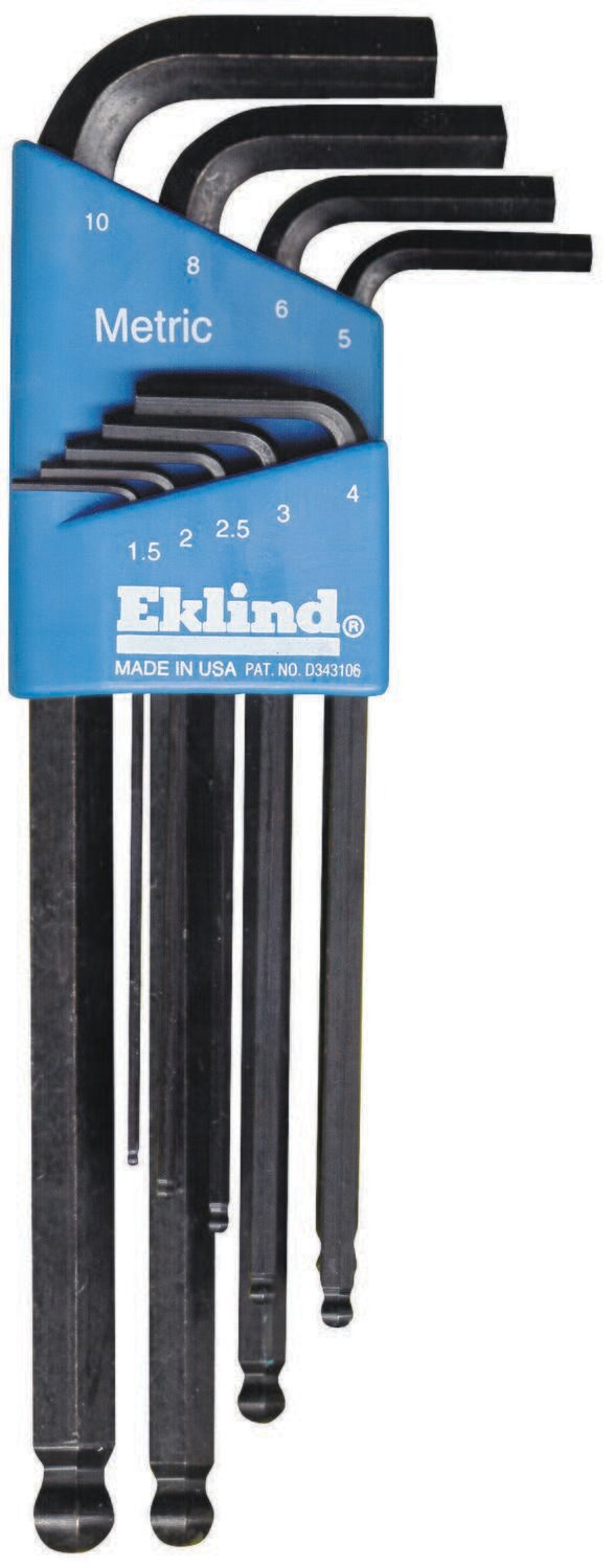 HEX KEY SET 9PC METRIC BALL LONG
