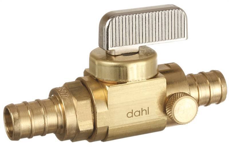 1/2" PEX BALL VALVE W DRAIN