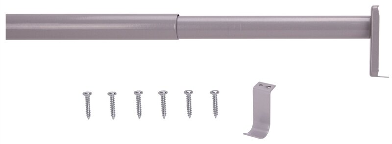 CLOSET ROD SILVER 72"-120"