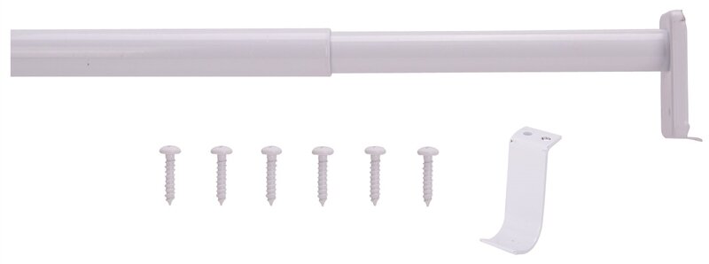 CLOSET ROD WHITE 72"-120"