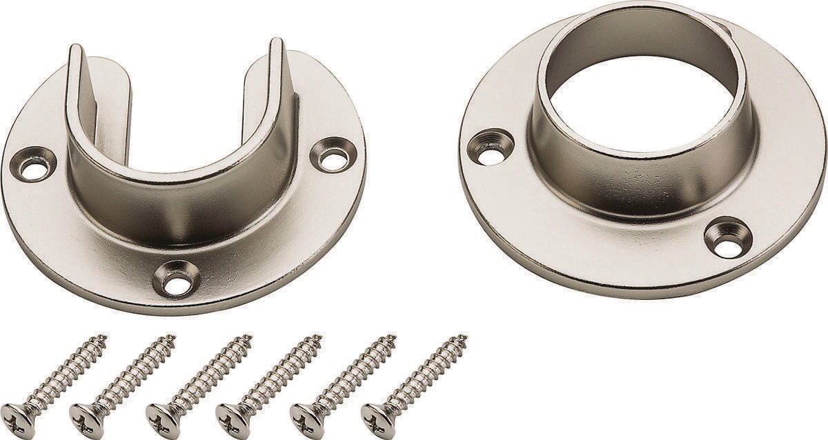CLOSET ROD FLANGE SET NICKEL