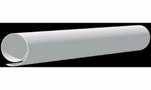 6' Closet Rod Cover White Plastic