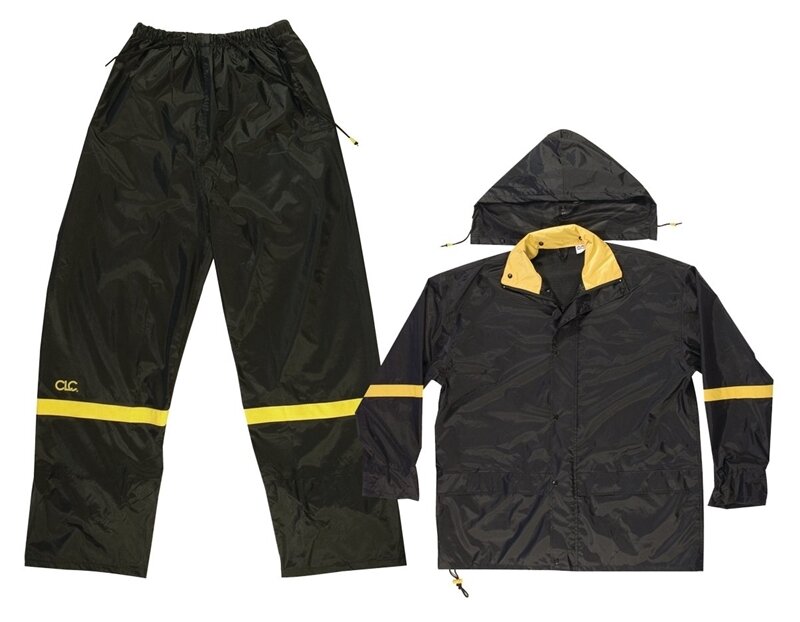 RAIN SUIT BLACK MEDIUM