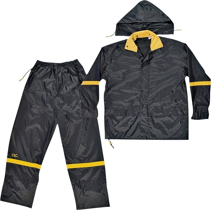 RAIN SUIT BLACK XL