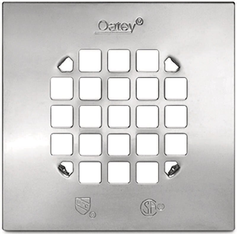 SHOWER STRAINER SS SQUARE SNAP IN