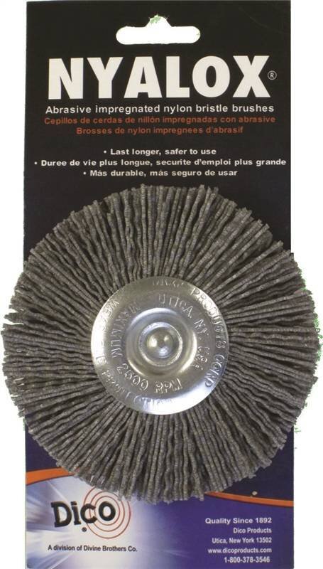 4" NYALOX ABRASIVE WHEEL BRUSH COARSE