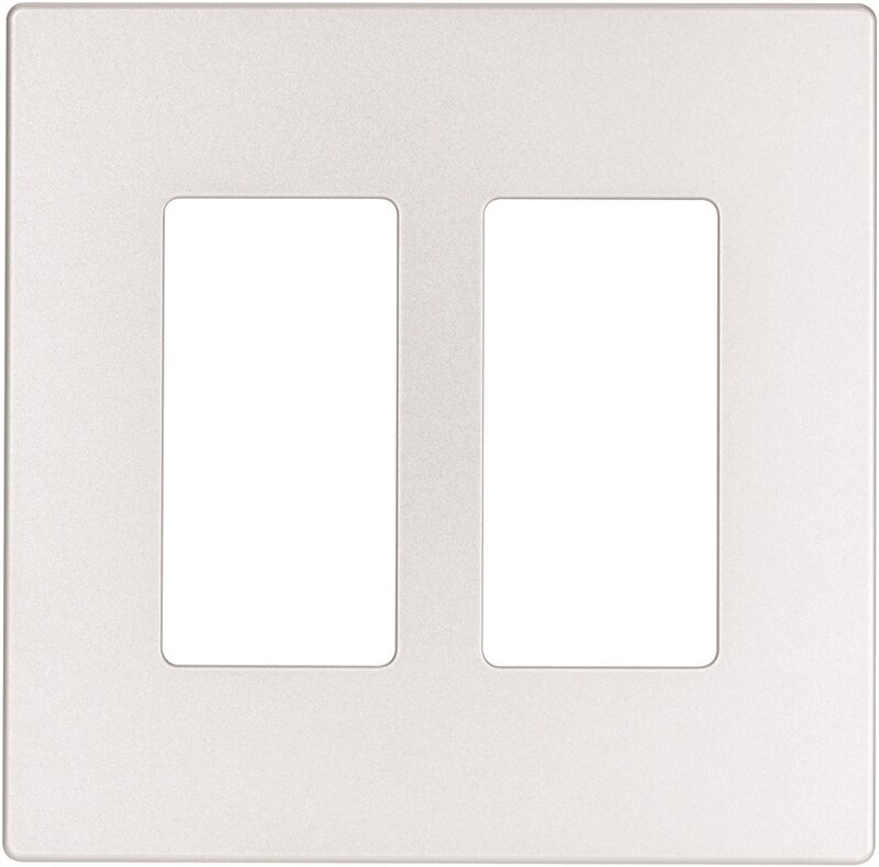 DECORA 2G SCREWLESS PLATE SILVER