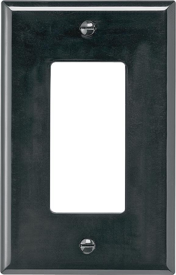 1G DECORA PLATE BLACK MEDIUM