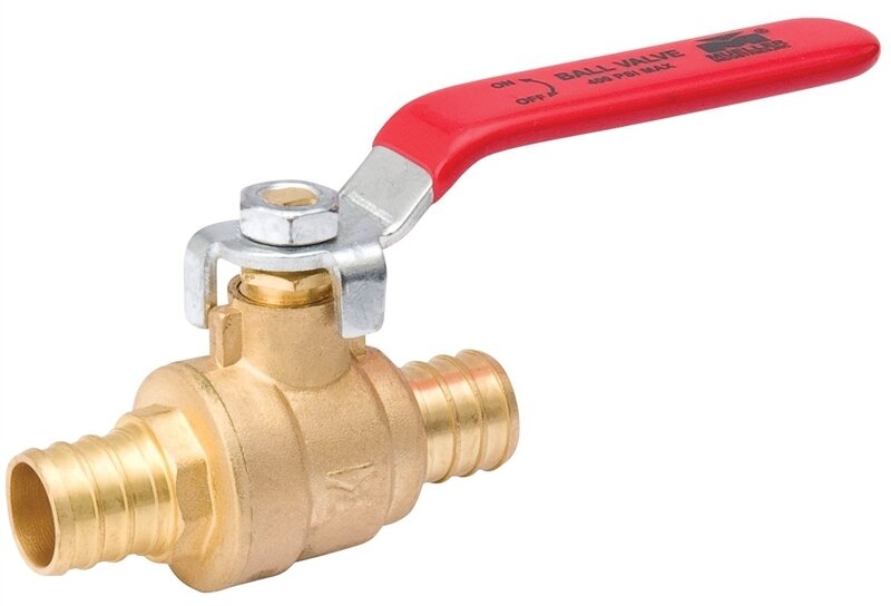1/2" Pex Ball Valve Red Handle